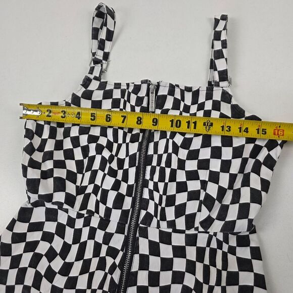 Killstar Punktured A-Line Dress Grunge Zip Up Goth Punk Stretch Womens Sz Small - Picture 4 of 8